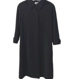 Talbots Long Dress Coat Black Size 4P
